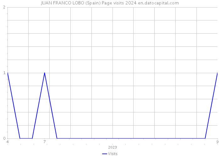 JUAN FRANCO LOBO (Spain) Page visits 2024 