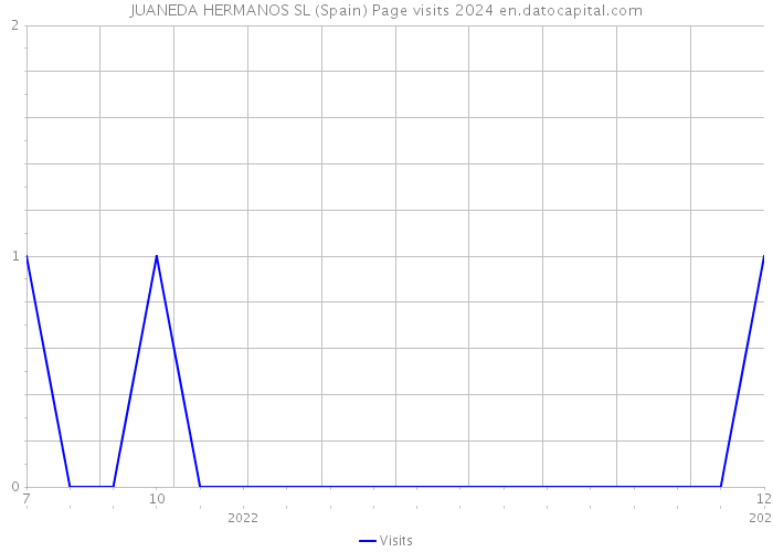 JUANEDA HERMANOS SL (Spain) Page visits 2024 