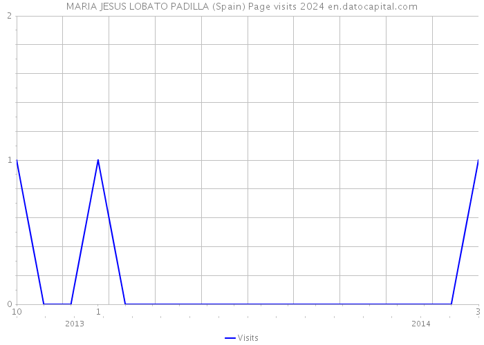 MARIA JESUS LOBATO PADILLA (Spain) Page visits 2024 