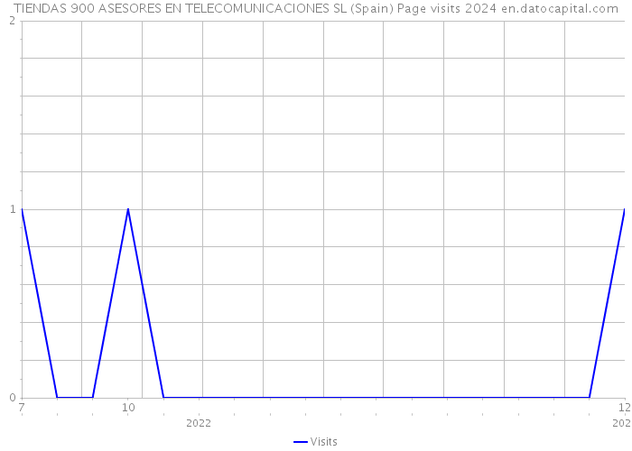 TIENDAS 900 ASESORES EN TELECOMUNICACIONES SL (Spain) Page visits 2024 