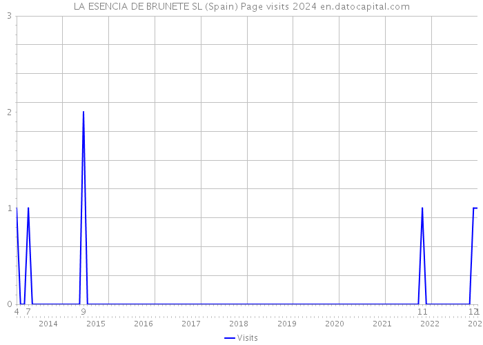 LA ESENCIA DE BRUNETE SL (Spain) Page visits 2024 