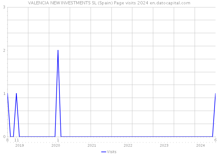 VALENCIA NEW INVESTMENTS SL (Spain) Page visits 2024 