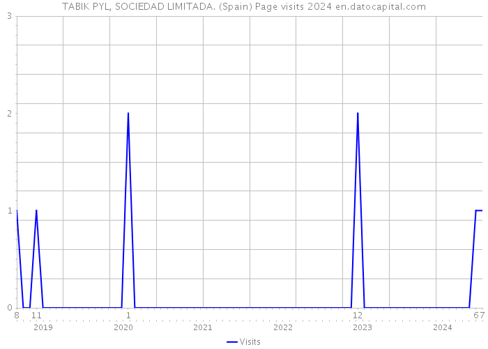 TABIK PYL, SOCIEDAD LIMITADA. (Spain) Page visits 2024 