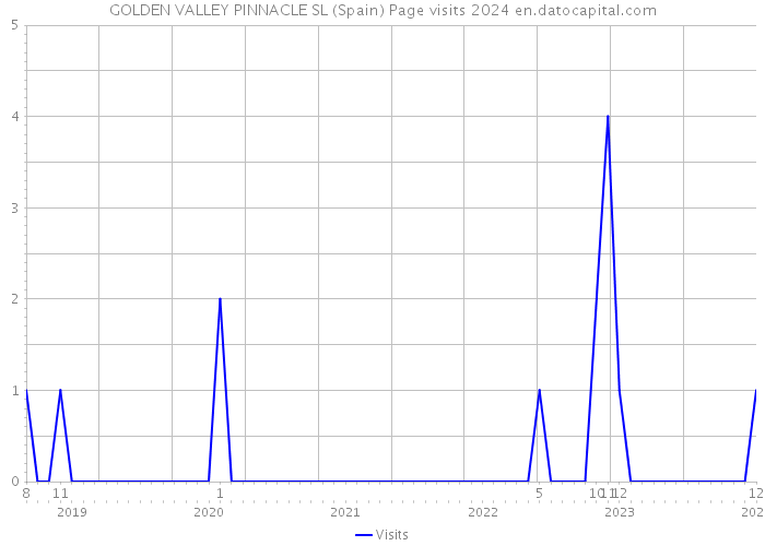 GOLDEN VALLEY PINNACLE SL (Spain) Page visits 2024 