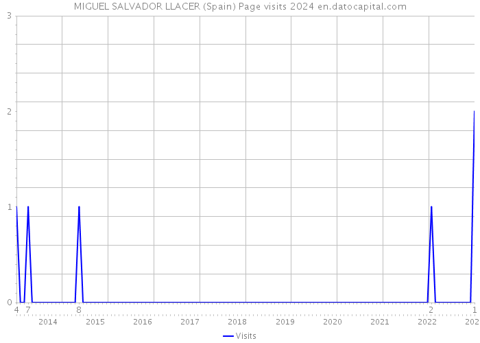 MIGUEL SALVADOR LLACER (Spain) Page visits 2024 