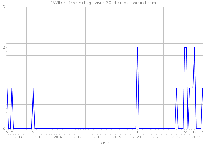 DAVID SL (Spain) Page visits 2024 