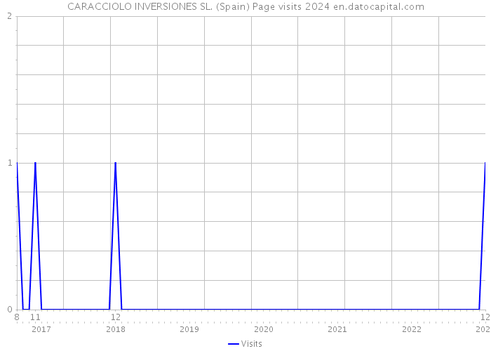 CARACCIOLO INVERSIONES SL. (Spain) Page visits 2024 