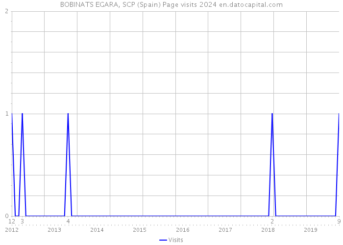 BOBINATS EGARA, SCP (Spain) Page visits 2024 