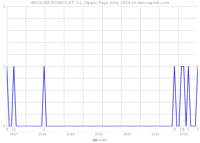BRICKSER PROMOCAT, S.L. (Spain) Page visits 2024 