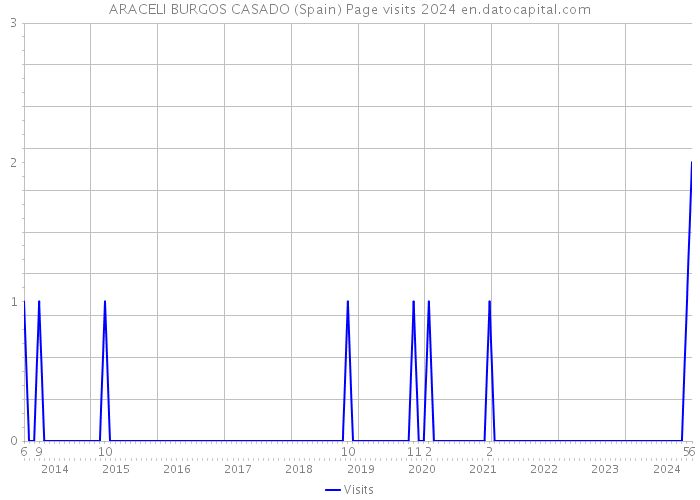 ARACELI BURGOS CASADO (Spain) Page visits 2024 