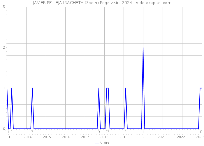 JAVIER PELLEJA IRACHETA (Spain) Page visits 2024 