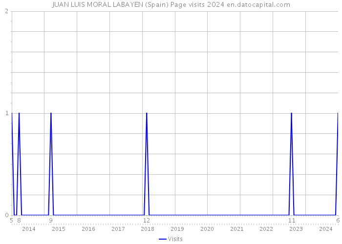 JUAN LUIS MORAL LABAYEN (Spain) Page visits 2024 