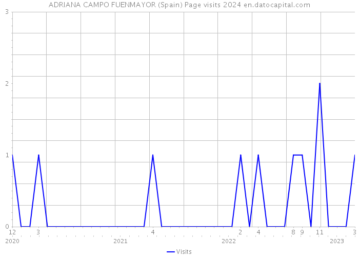 ADRIANA CAMPO FUENMAYOR (Spain) Page visits 2024 