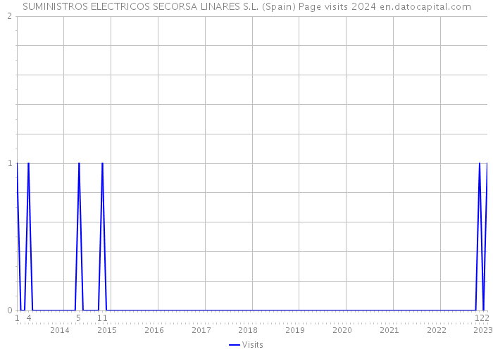 SUMINISTROS ELECTRICOS SECORSA LINARES S.L. (Spain) Page visits 2024 