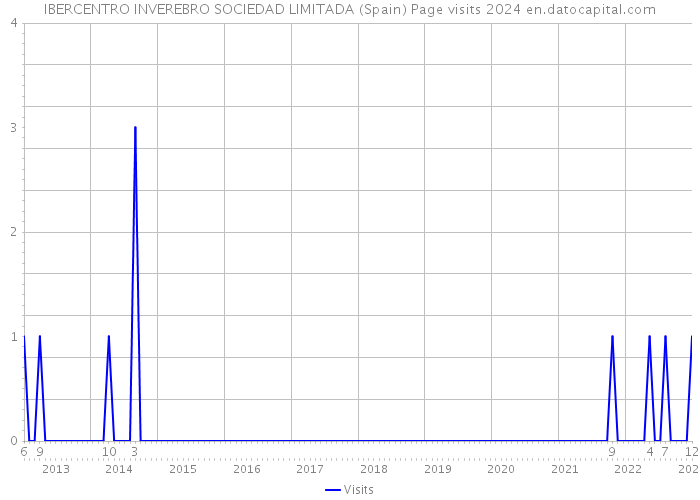 IBERCENTRO INVEREBRO SOCIEDAD LIMITADA (Spain) Page visits 2024 