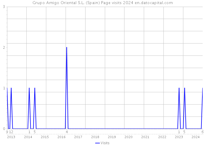 Grupo Amigo Oriental S.L. (Spain) Page visits 2024 