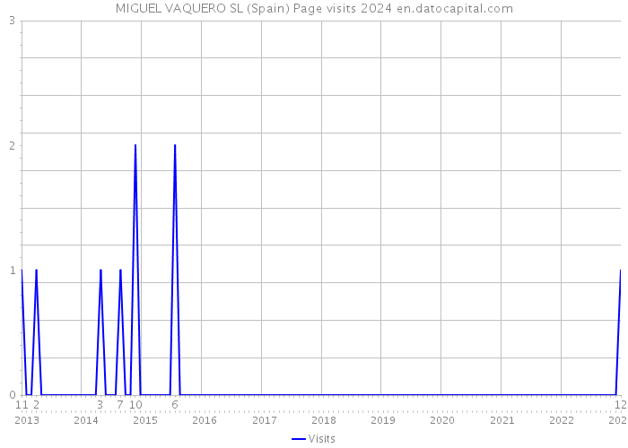 MIGUEL VAQUERO SL (Spain) Page visits 2024 