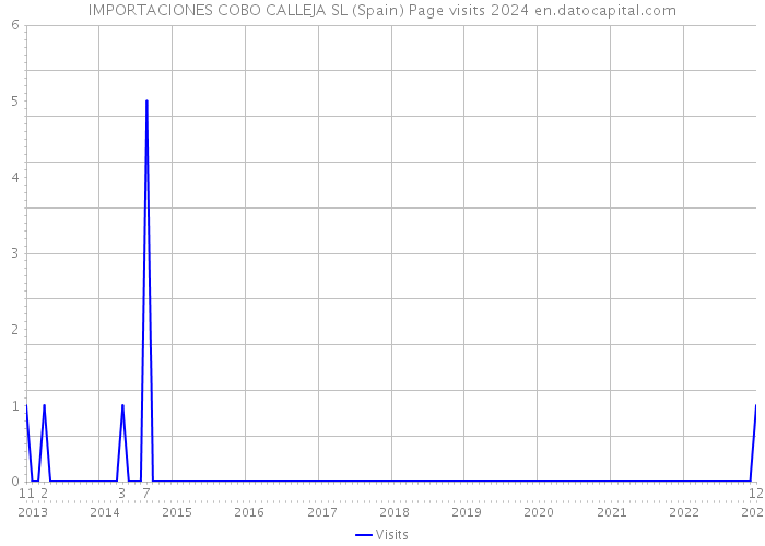 IMPORTACIONES COBO CALLEJA SL (Spain) Page visits 2024 