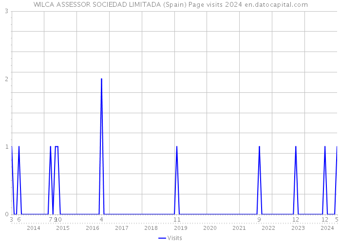 WILCA ASSESSOR SOCIEDAD LIMITADA (Spain) Page visits 2024 