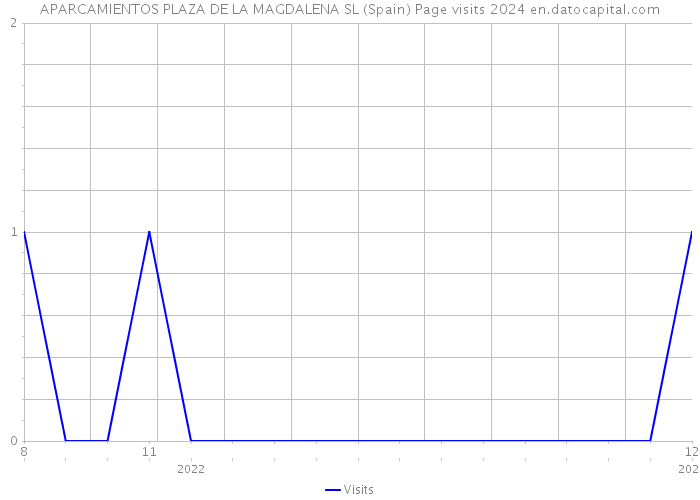 APARCAMIENTOS PLAZA DE LA MAGDALENA SL (Spain) Page visits 2024 