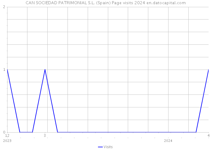 CAN SOCIEDAD PATRIMONIAL S.L. (Spain) Page visits 2024 