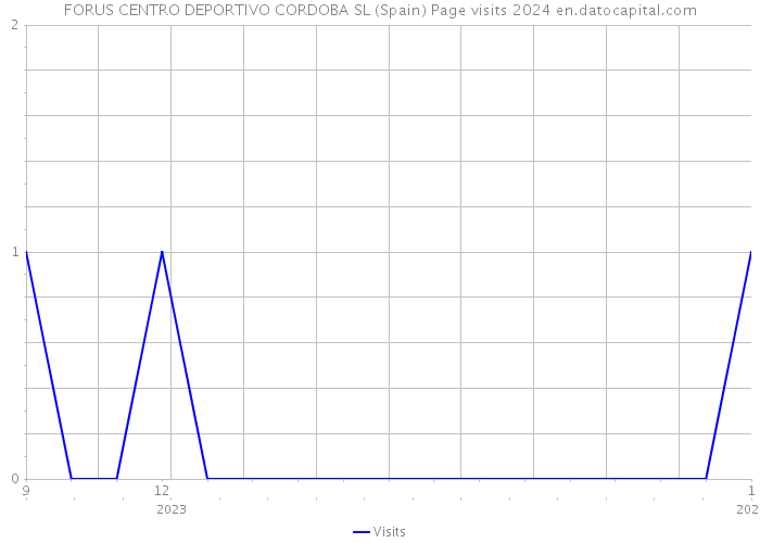 FORUS CENTRO DEPORTIVO CORDOBA SL (Spain) Page visits 2024 