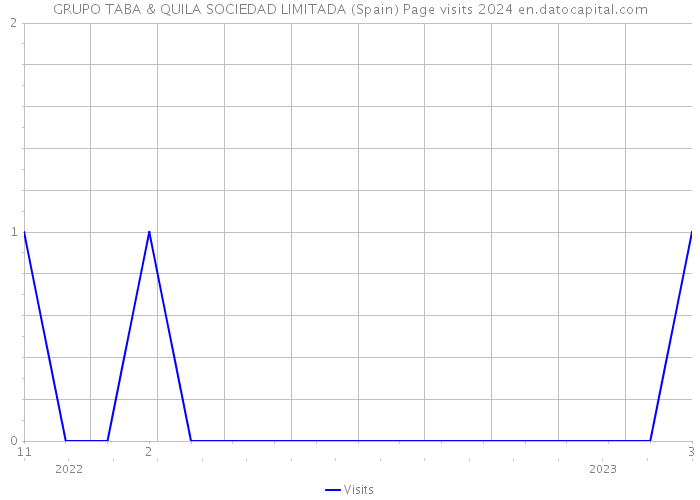 GRUPO TABA & QUILA SOCIEDAD LIMITADA (Spain) Page visits 2024 