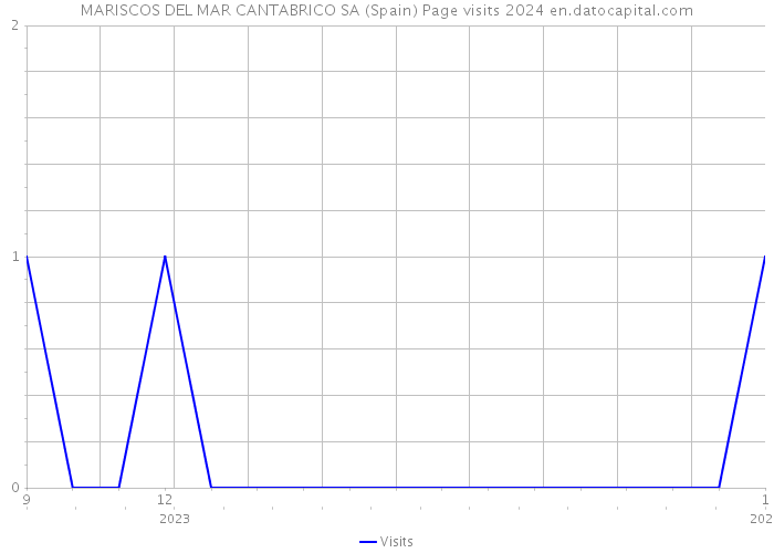 MARISCOS DEL MAR CANTABRICO SA (Spain) Page visits 2024 