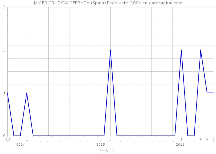 JAVIER CRUZ CALCERRADA (Spain) Page visits 2024 