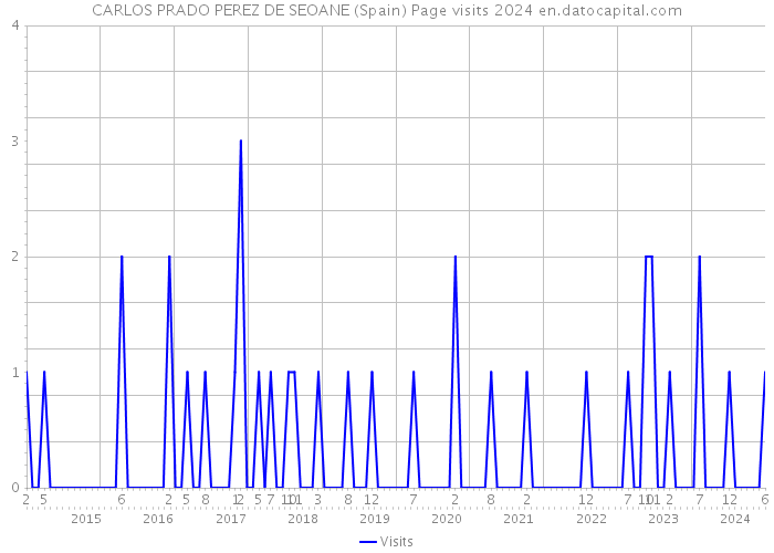 CARLOS PRADO PEREZ DE SEOANE (Spain) Page visits 2024 