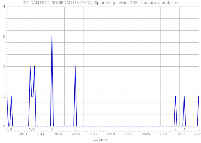 ROLDAN LEON SOCIEDAD LIMITADA (Spain) Page visits 2024 