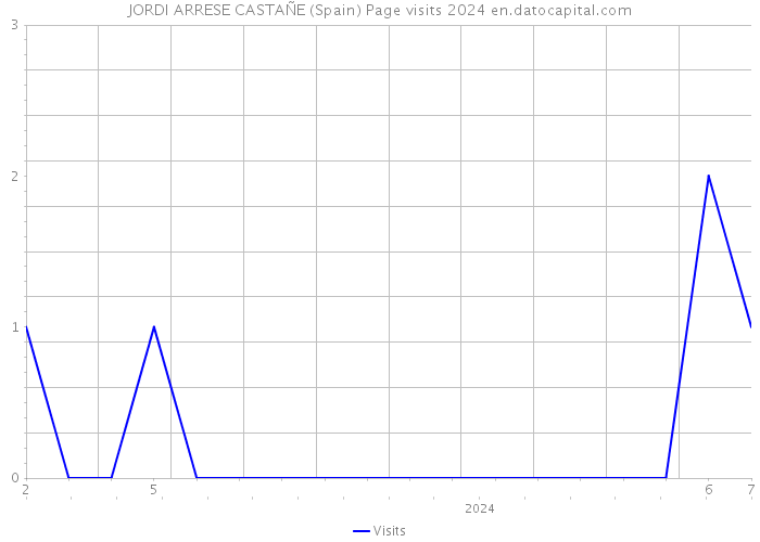 JORDI ARRESE CASTAÑE (Spain) Page visits 2024 