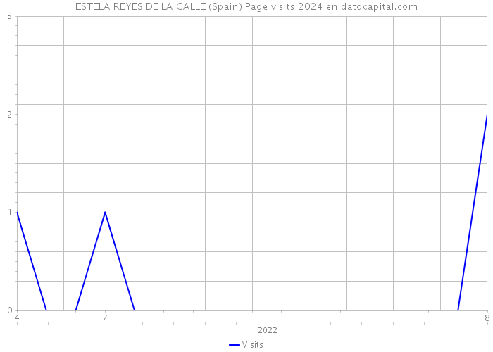ESTELA REYES DE LA CALLE (Spain) Page visits 2024 