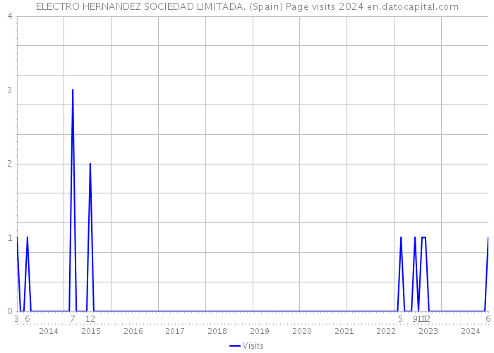 ELECTRO HERNANDEZ SOCIEDAD LIMITADA. (Spain) Page visits 2024 