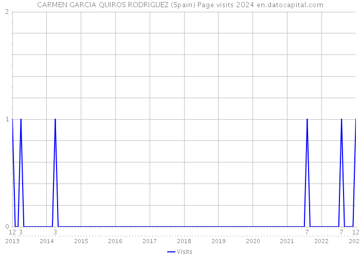 CARMEN GARCIA QUIROS RODRIGUEZ (Spain) Page visits 2024 