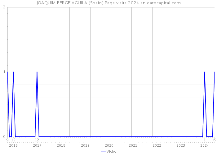 JOAQUIM BERGE AGUILA (Spain) Page visits 2024 