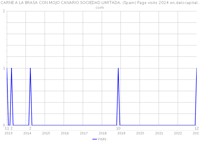 CARNE A LA BRASA CON MOJO CANARIO SOCIEDAD LIMITADA. (Spain) Page visits 2024 