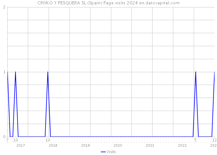 CRNKO Y PESQUERA SL (Spain) Page visits 2024 