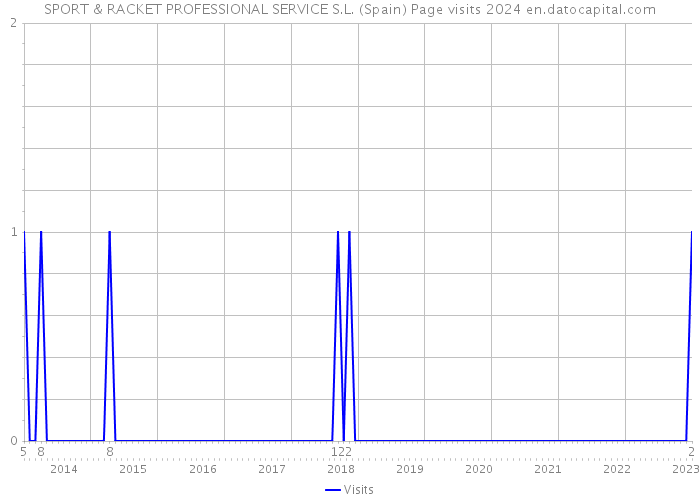 SPORT & RACKET PROFESSIONAL SERVICE S.L. (Spain) Page visits 2024 