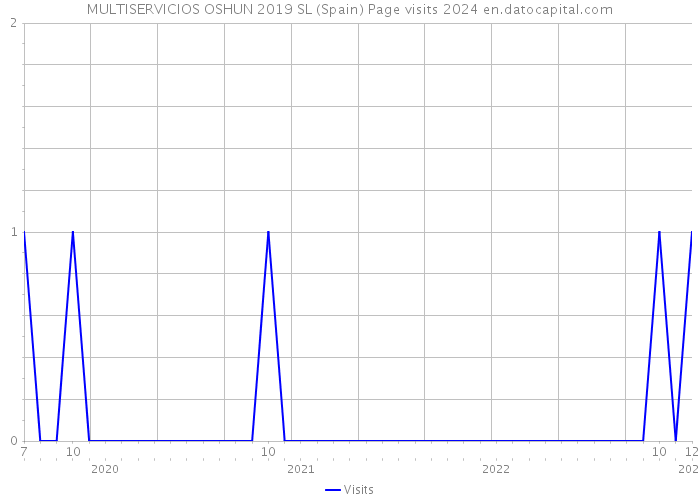 MULTISERVICIOS OSHUN 2019 SL (Spain) Page visits 2024 