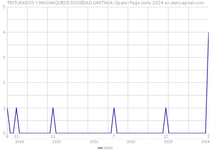 TRITURADOS Y MACHAQUEOS SOCIEDAD LIMITADA (Spain) Page visits 2024 