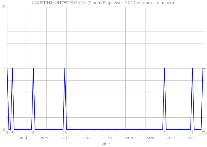 AGUSTIN MONTES POSADA (Spain) Page visits 2024 