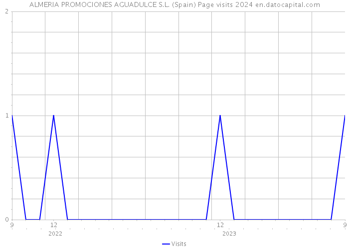ALMERIA PROMOCIONES AGUADULCE S.L. (Spain) Page visits 2024 