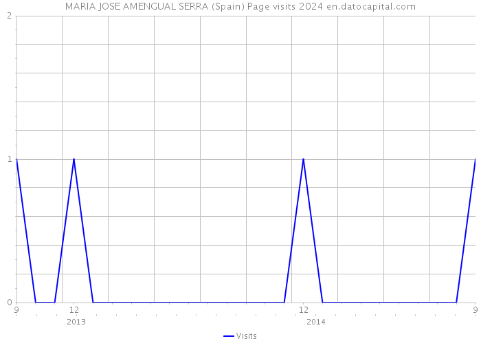 MARIA JOSE AMENGUAL SERRA (Spain) Page visits 2024 