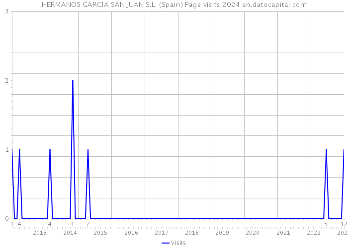 HERMANOS GARCIA SAN JUAN S.L. (Spain) Page visits 2024 