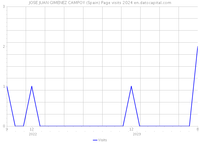 JOSE JUAN GIMENEZ CAMPOY (Spain) Page visits 2024 