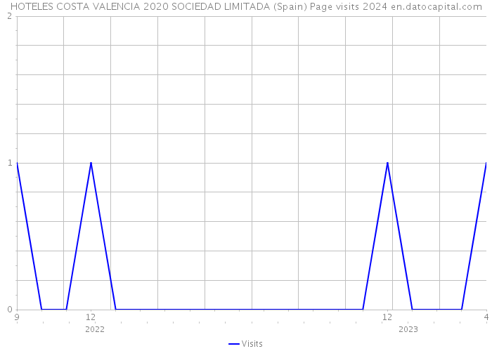HOTELES COSTA VALENCIA 2020 SOCIEDAD LIMITADA (Spain) Page visits 2024 