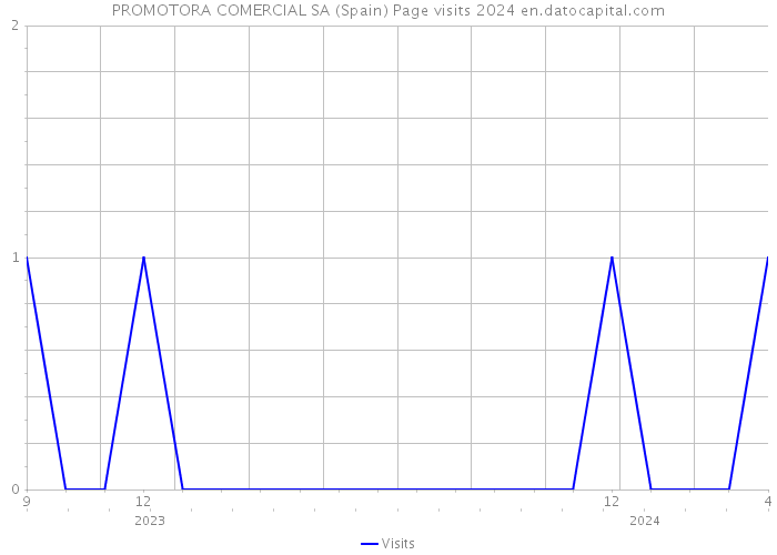 PROMOTORA COMERCIAL SA (Spain) Page visits 2024 