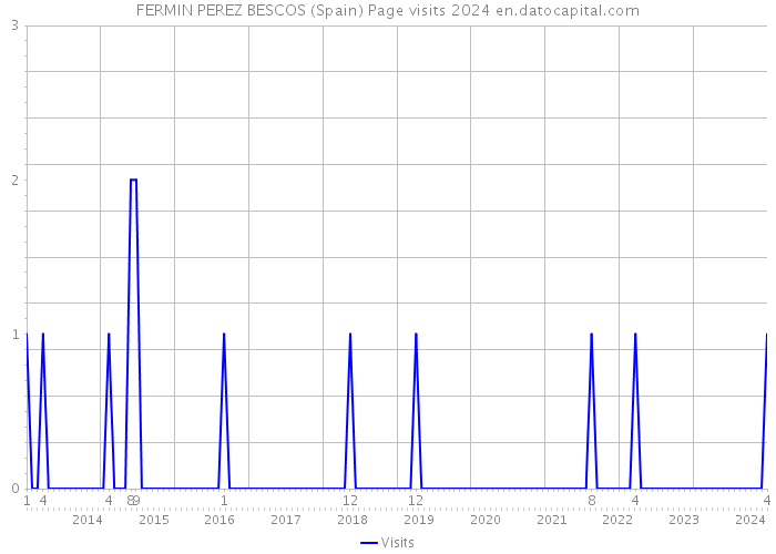 FERMIN PEREZ BESCOS (Spain) Page visits 2024 