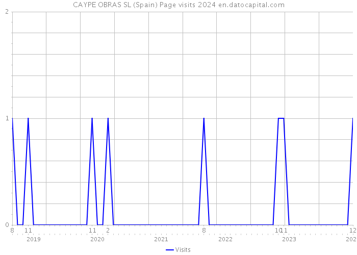 CAYPE OBRAS SL (Spain) Page visits 2024 